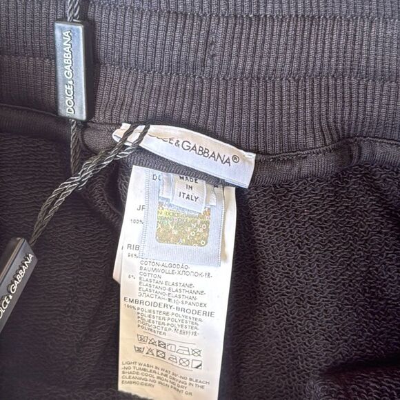Dolce & Gabbana Pantalone Jersey Joggers Black size 10 NWT - Picture 8 of 9